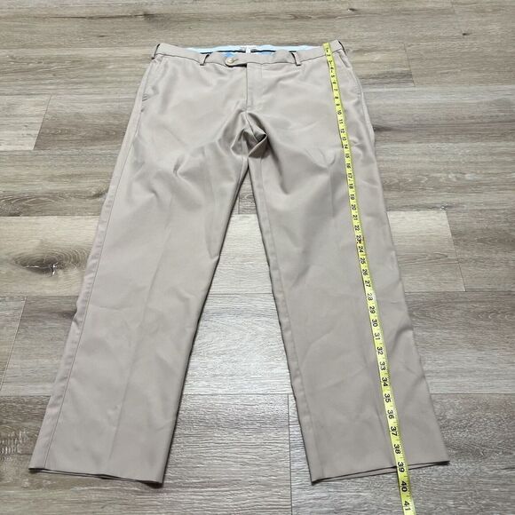 Peter Millar Pants Men's Size 36x30 Tan Beige Cotton Dress - Picture 2 of 11